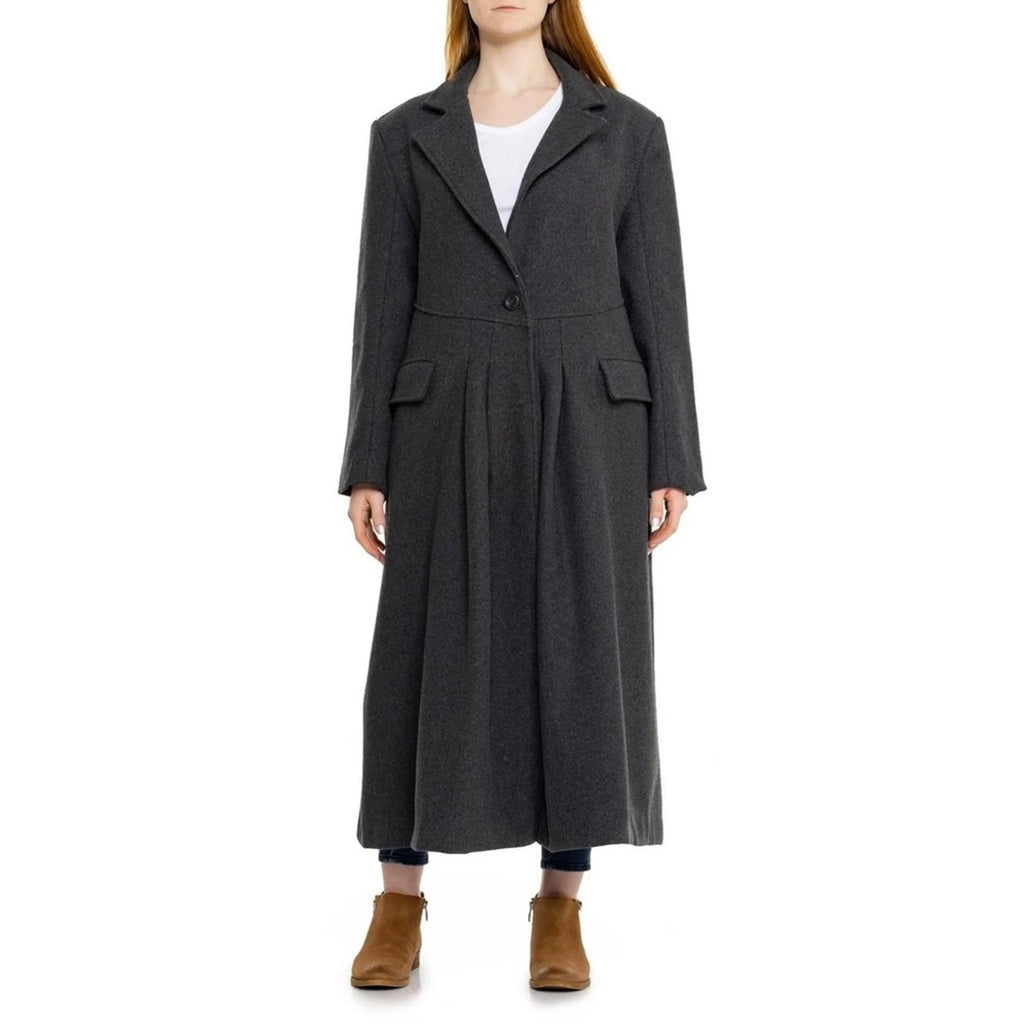 Free People Victoria Flared Wool-Blend Coat