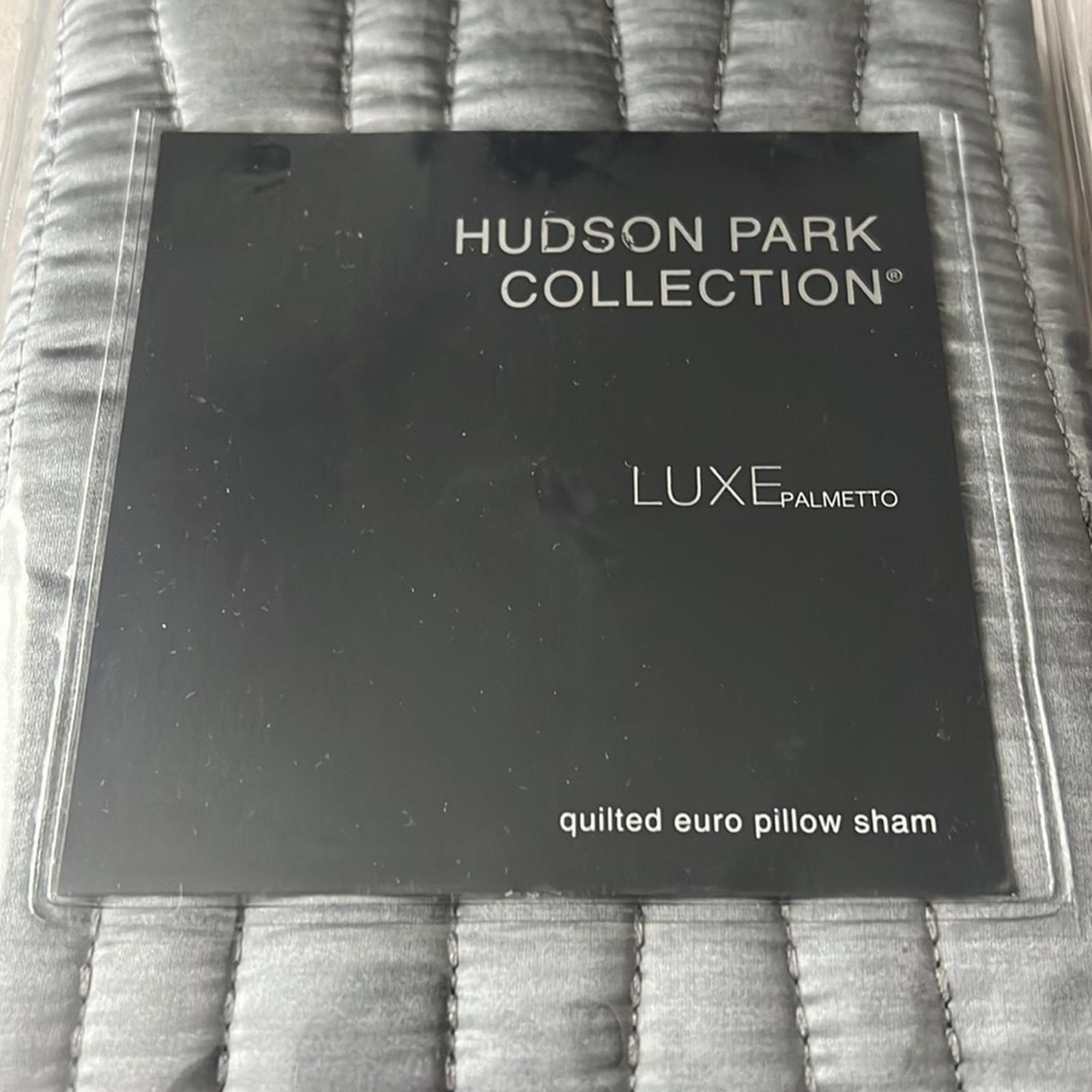 Hudson Park Collection Palmetto Cotton Silk Quilted European Sham NEW w/Tag $225