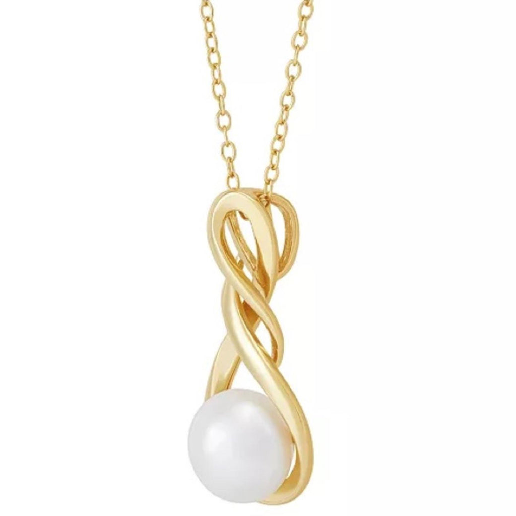 Giani Bernini Cultured Freshwater Pearl (8-1/2mm) 18" Pendant Necklace NEW
