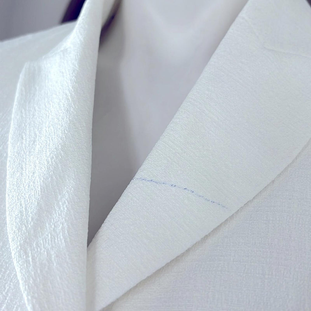 KASPER Three-Button Peak Lapel Jacket in White, Petite Size 2 New w/Tag $129