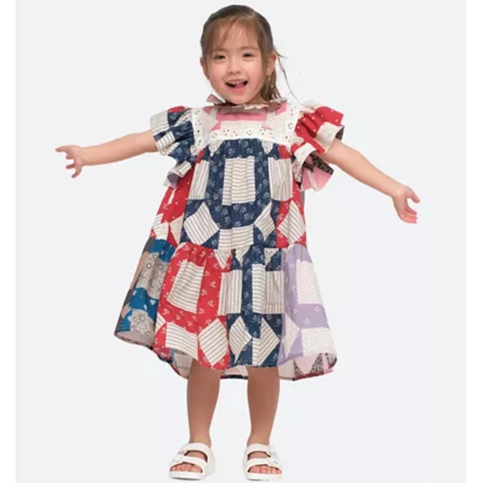 Sea New York Girls' Nohr Patch Flutter Dress, NWT, Size 10Y