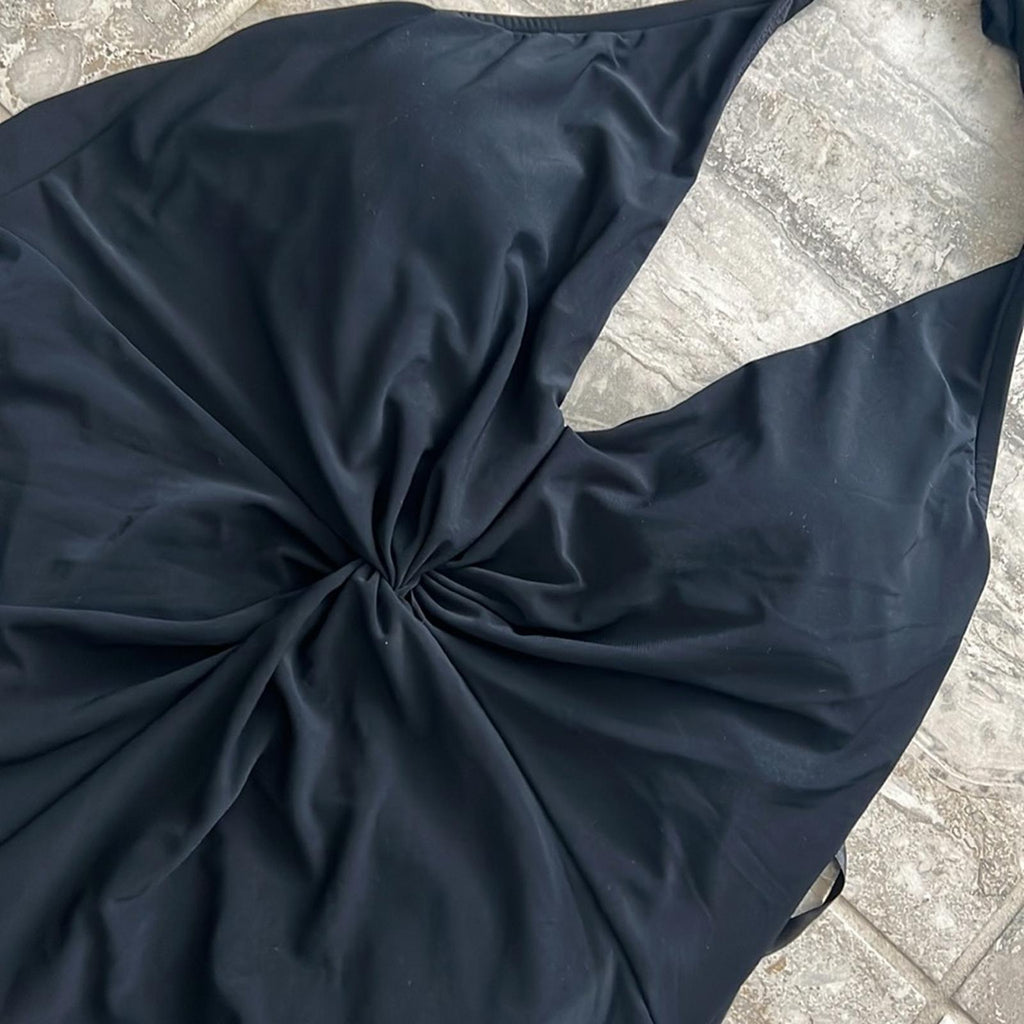 Magicsuit Theresa BLACK One Piece Swim Romper, NWT, Size 10