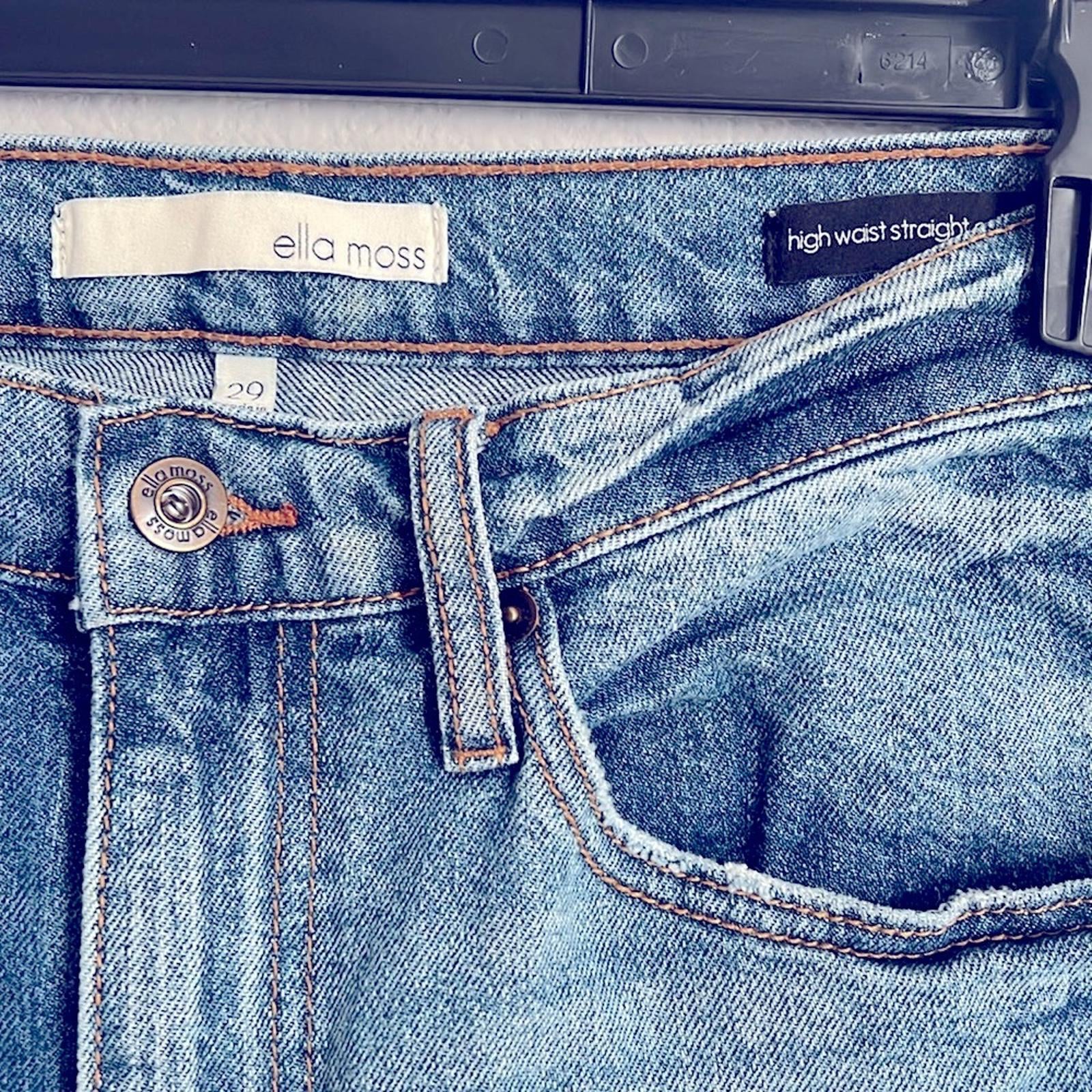 Ella Moss Blue Cropped Ankle Jeans, Size 29