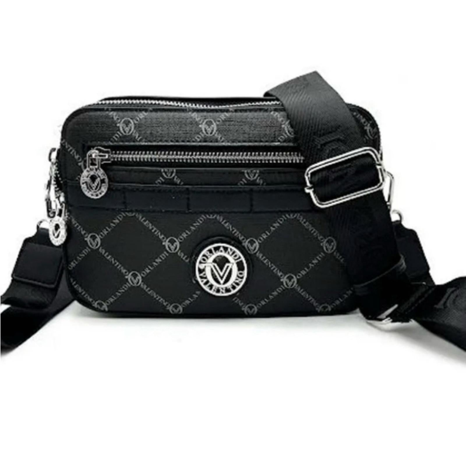 NWT Valentino Orlandi Camera Bag, Black, Style #V-3007 New w/Tag