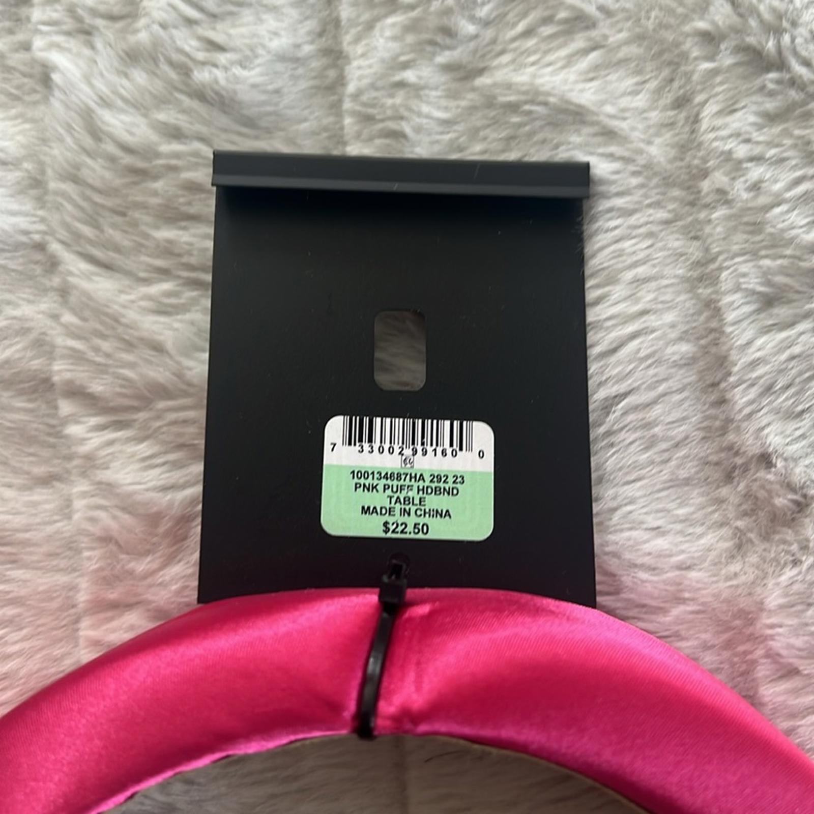 INC Pink Puff Headband New w/Tag Retail $22.50