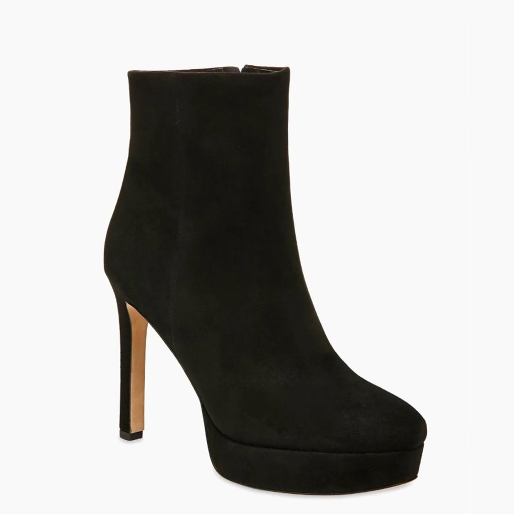 Veronica Beard Dali Suede Platform Ankle Boots, Black Size 8 New in Box $550