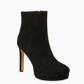 Veronica Beard Dali Suede Platform Ankle Boots, Black Size 8 New in Box $550