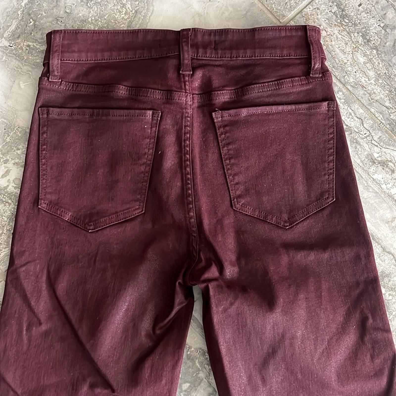 Joe’s Jeans The Callie Red Coated High-Rise Bootcut Jeans, Size 26 NEW $198