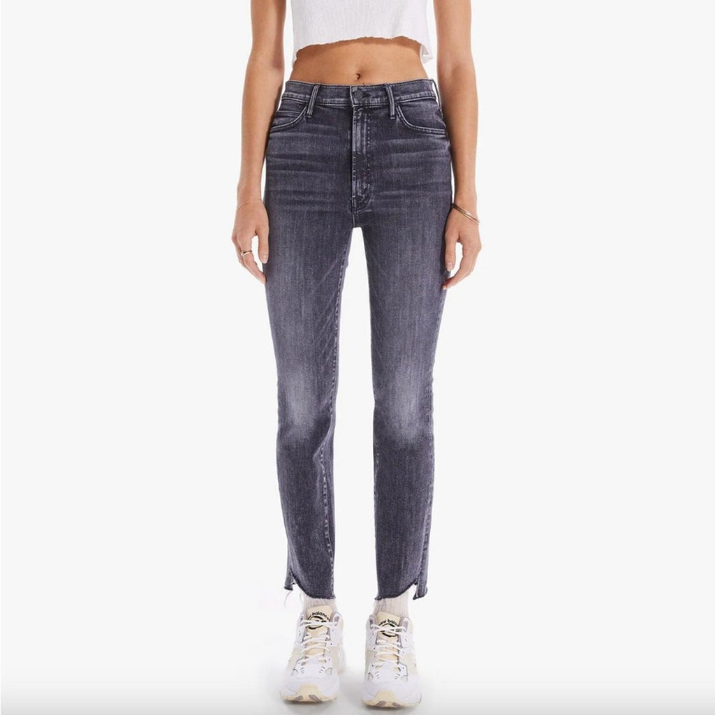 MOTHER High-Waisted Rascal Ankle Step Fray Jeans, Size 34 New w/Tag
