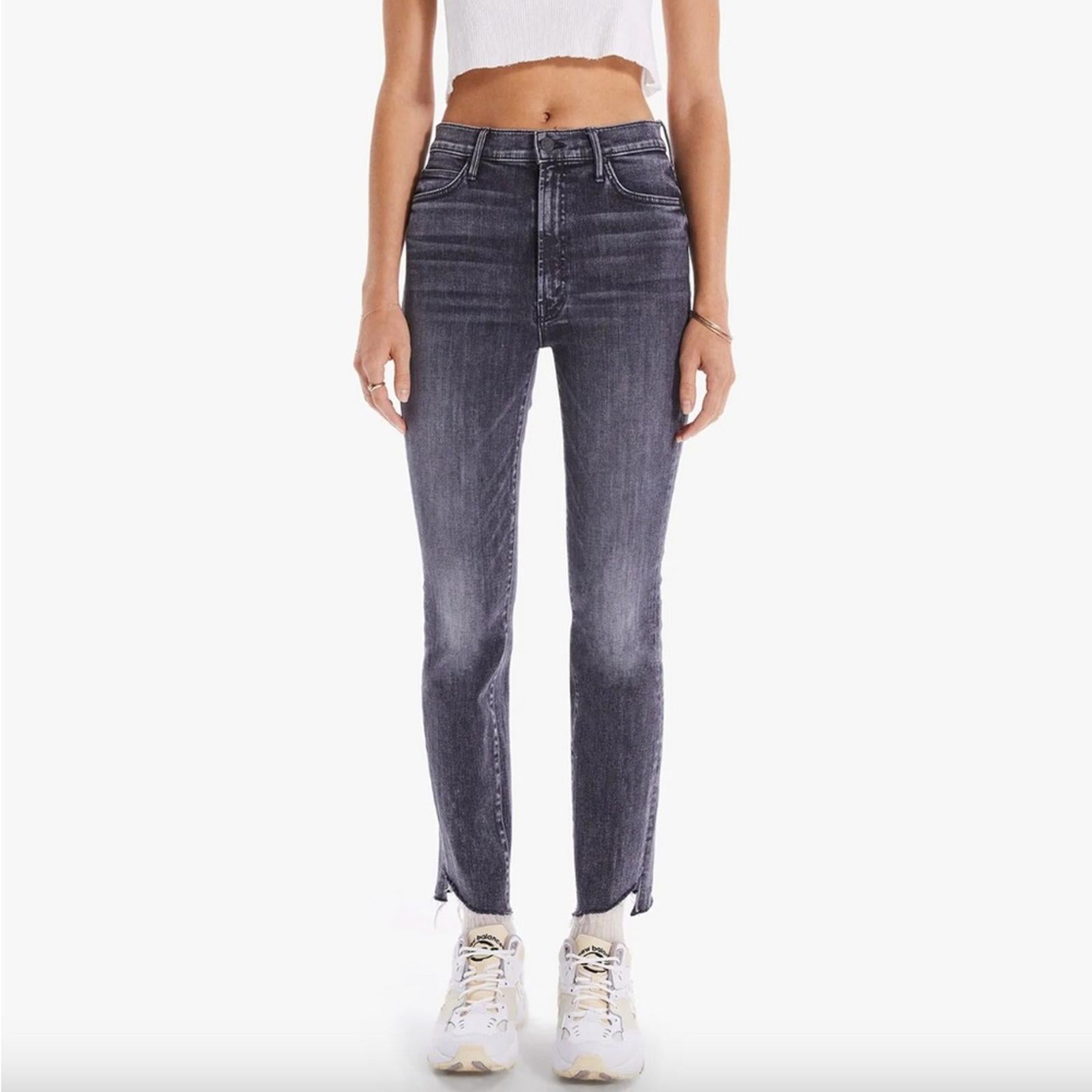 MOTHER High-Waisted Rascal Ankle Step Fray Jeans, Size 34 New w/Tag