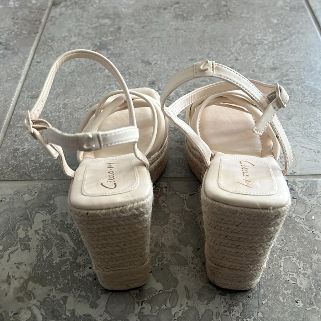 Circus NY Sam Edelman Irene Strappy Wedge Sandals, Size 9 NEW w/o Box