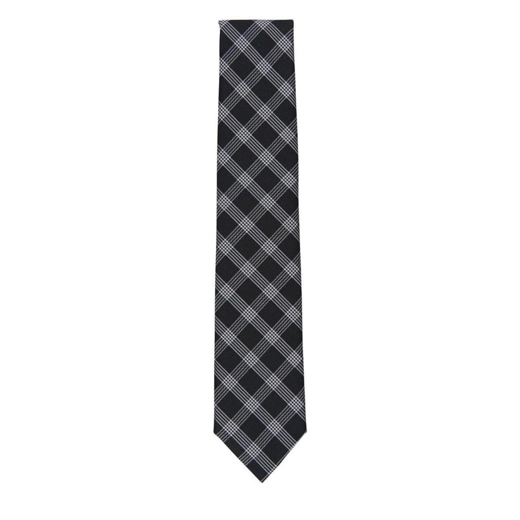 Michael Kors Men's Lombard Check Tie in Black/White Plaid, One Size, NWT