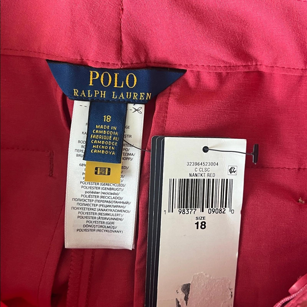 Polo Ralph Lauren Big Boys Stretch Shorts in Nantucket Red, Size 18, NWT