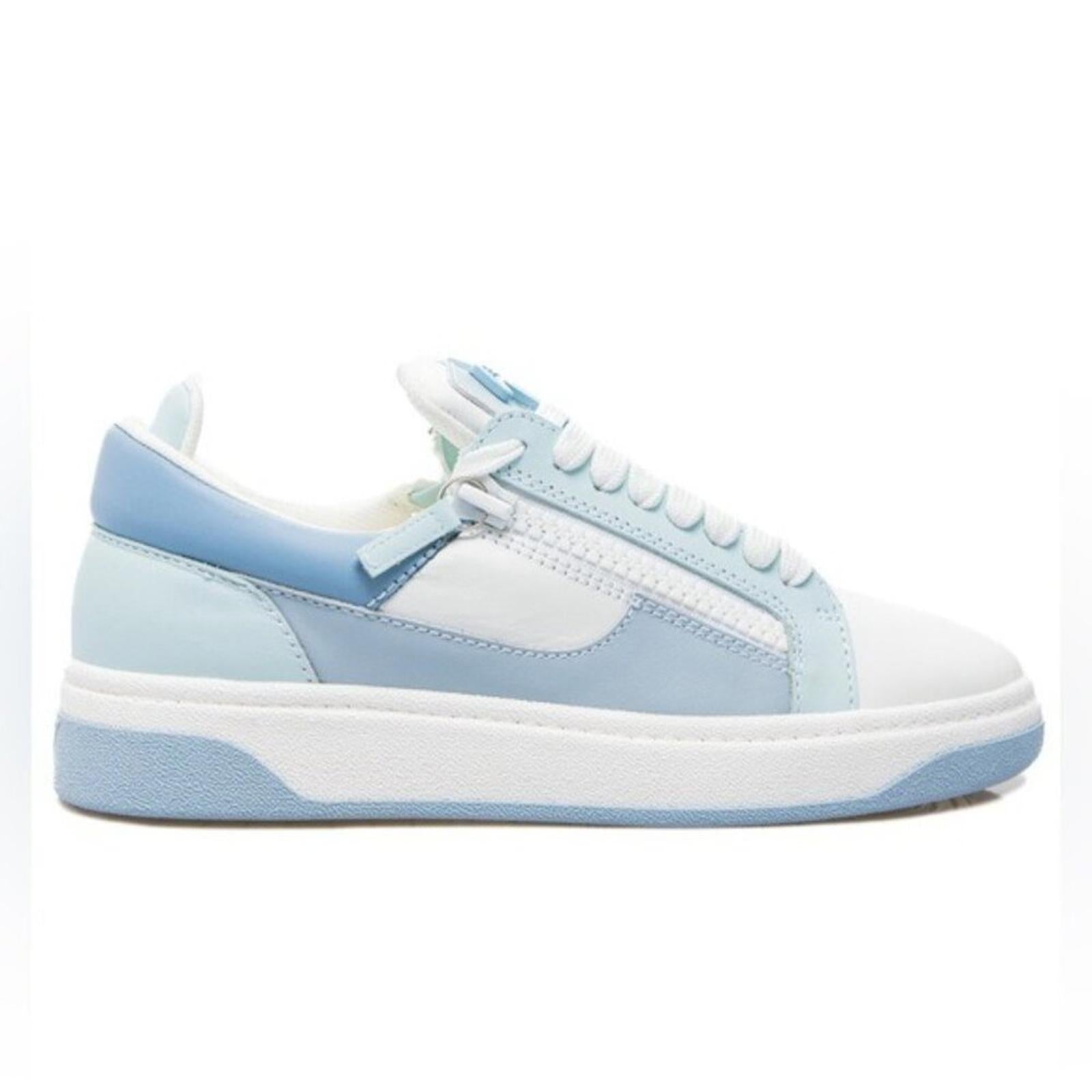 Giuseppe Zanotti Colorblock Leather Double-Zip Sneakers, Size EU 43 New SOLD OUT