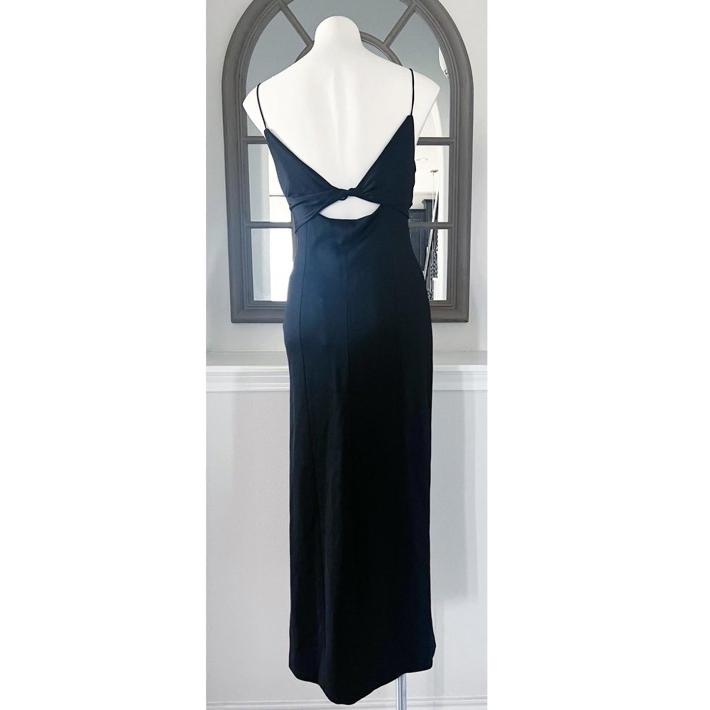 Galvan London Crystal Bustier Dress in Black Size US8 FR40 UK12 New w/tag $1,895