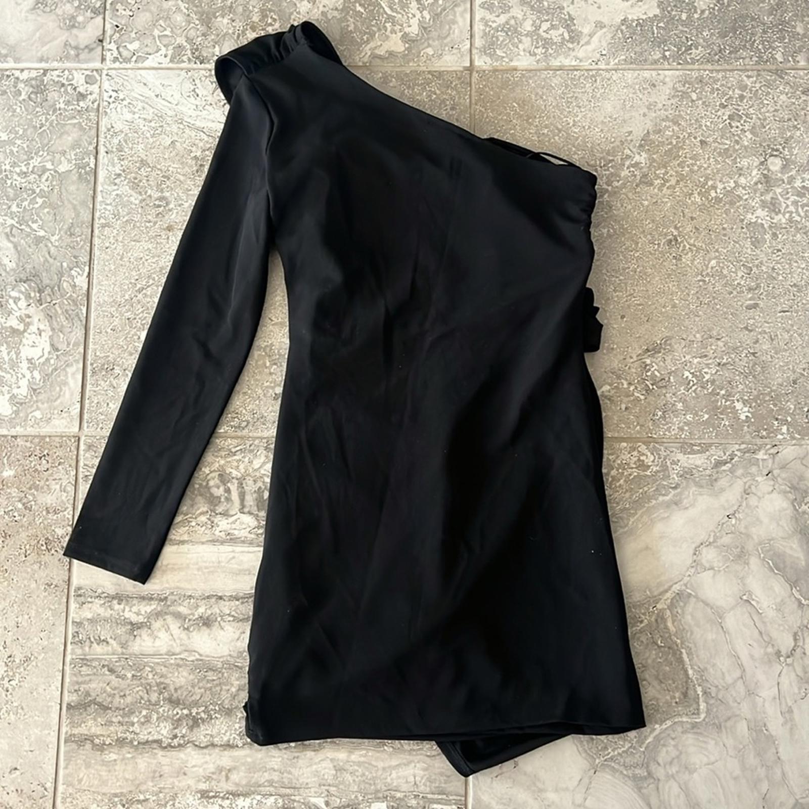 Lea & Viola Women’s Ruched One Shoulder Cocktail Dress, Size L NWT $210