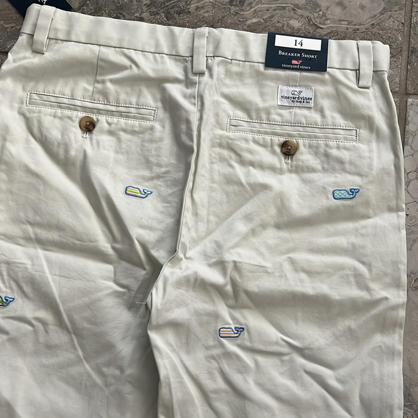 Vineyard Vines Easter Egg Whale EMB Breaker Shorts, Size 14 New w/Tag