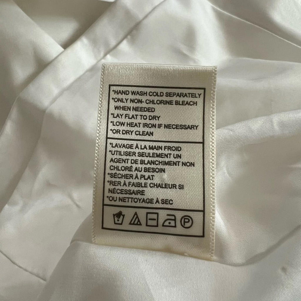 Steve Madden Revolve Smooth Talk Blazer, Satin One-Button in White Ivory NEW $99