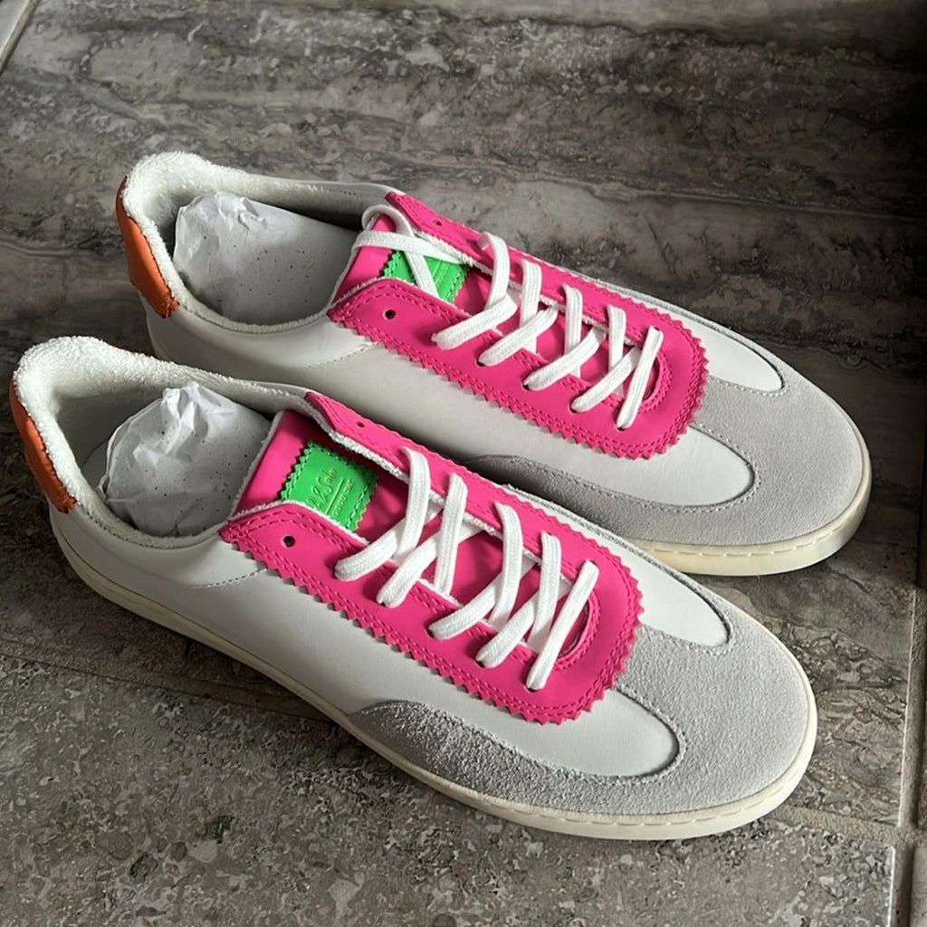 Scotch & Soda Plakka Lace-Up Sneakers/Trainers in Grey Multi Size 42 NEW in Box