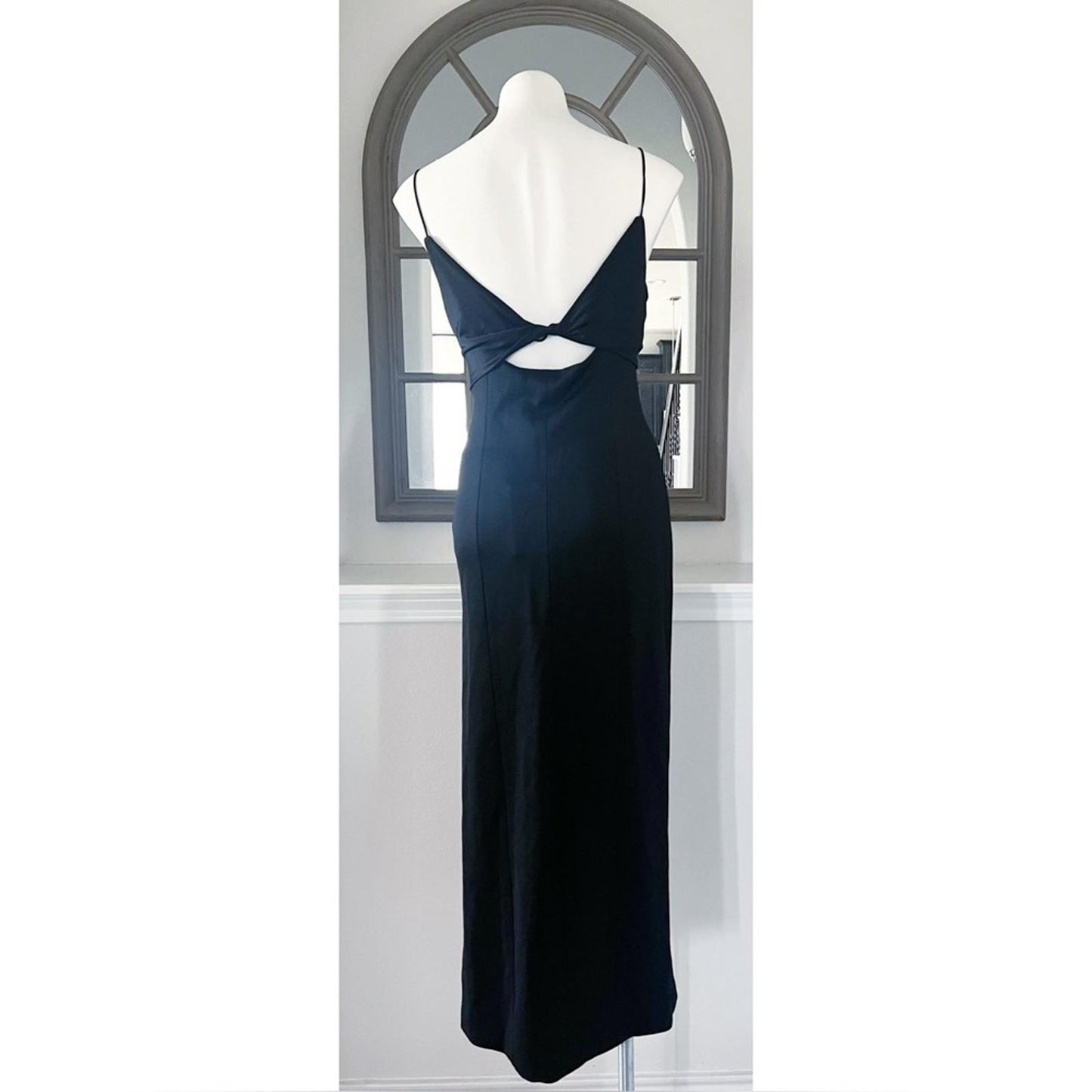 Galvan London Crystal Bustier Dress in Black, Size US2 FR34 UK6 NWT Retail $1895
