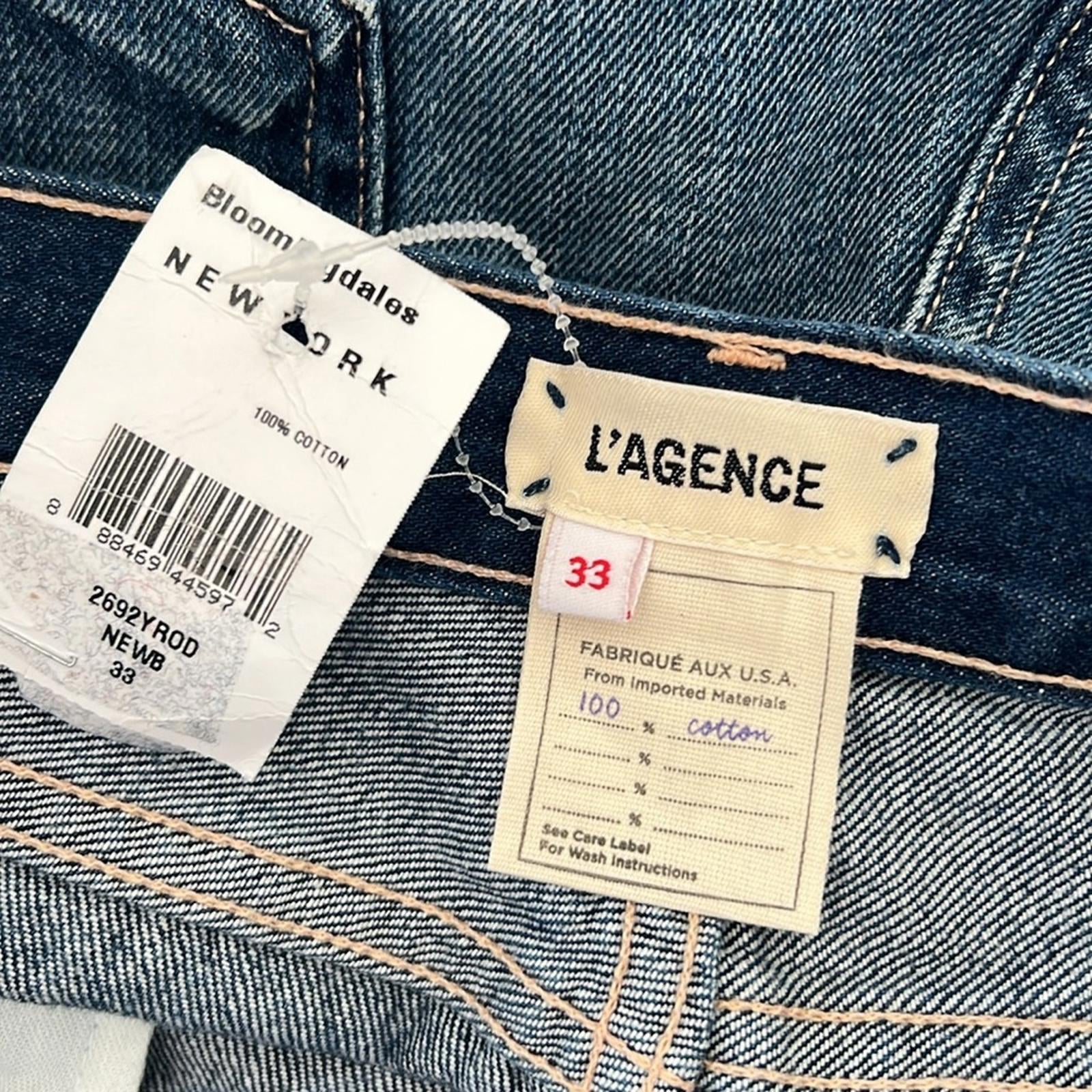 L’Agence Rockie High Rise Cigarette Jeans in Newberry,  Size 33 New w/Tag