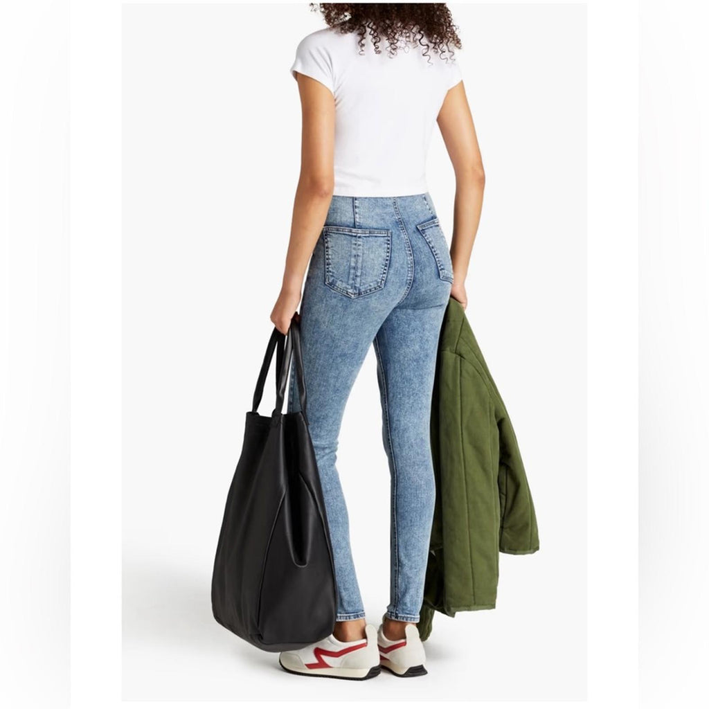 Rag & Bone Nina High-Rise Pull-On Jeans in Pearl Size XL New w/Tag Retail $225