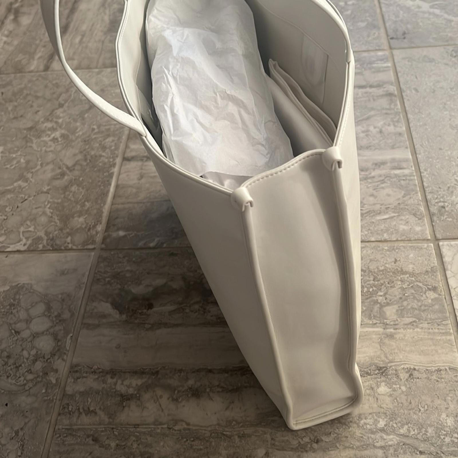 Simon Miller Logo Studio Tote in White, New with Tag
