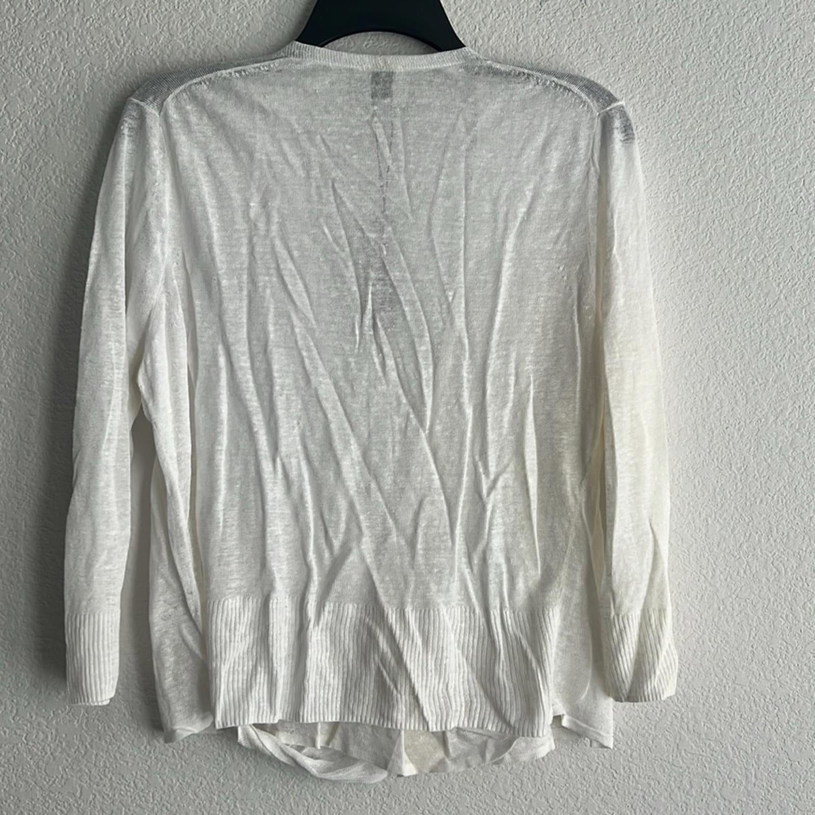 NIC+ZOE Lightweight Four-Way Cardigan in Paper White, NWT, Size XL