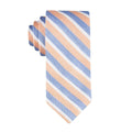 Tommy Hilfiger Men’s Linen Beach Stripe Tie in Peach, One Size, NWT