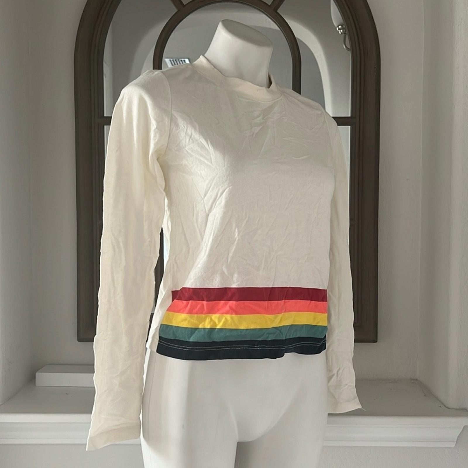NEW Marine Layer Re-Spun Stripe Long Sleeve T-Shirt, Size S, EXCELLENT!