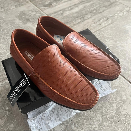 Aston Marc Men's Perforated Driving Shoes, Size US 10 M, EU 43 M New in Box