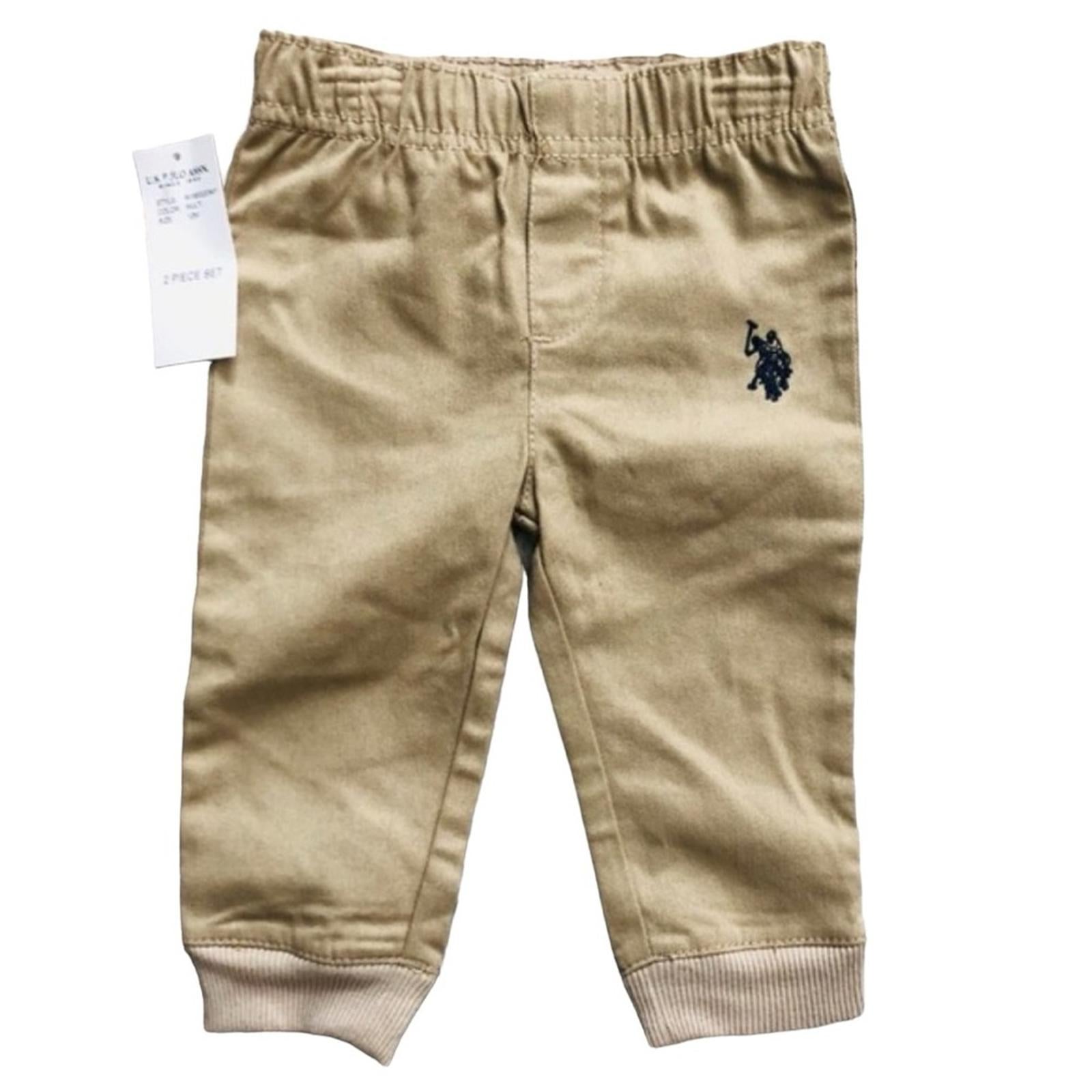 U.S. Polo Assn. 2-Piece Set Shirt & Jogger Pants Baby Size 12M New w/Tag