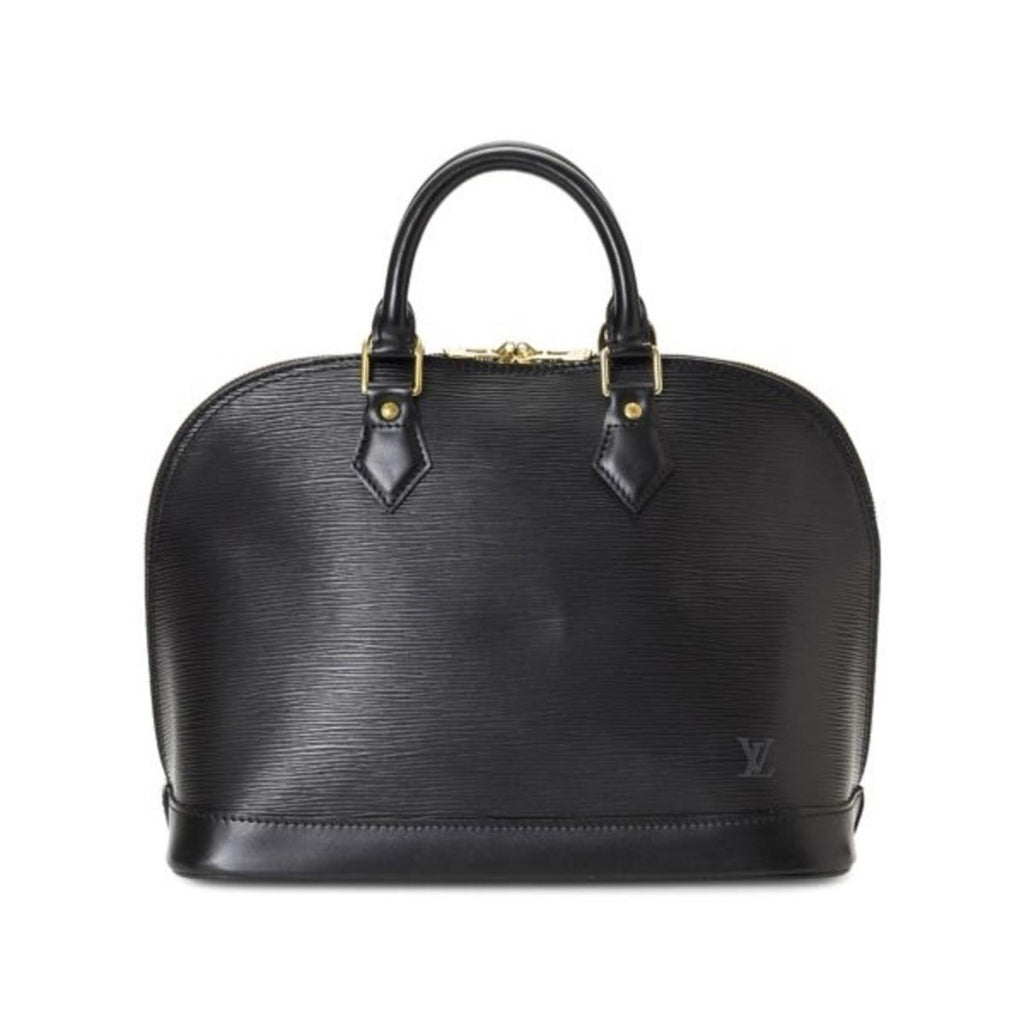 Louis Vuitton Alma PM Epi Leather Top Handle Bag Black Retail $1,394.99