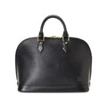 Louis Vuitton Alma PM Epi Leather Top Handle Bag Black Retail $1,394.99