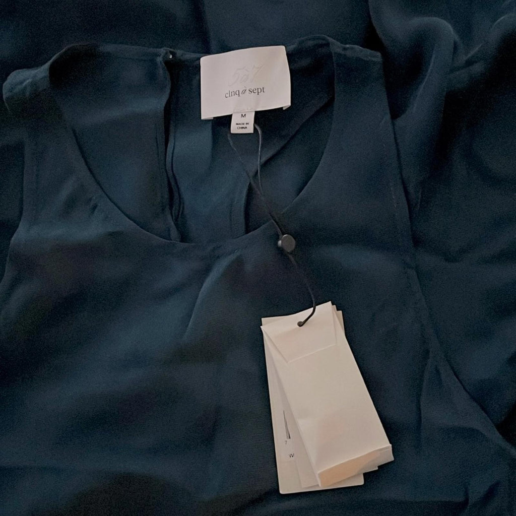 Cinq à Sept Dylan Asymmetric Peplum Top, Size M New w/Tag Retail $265 SOLD OUT!