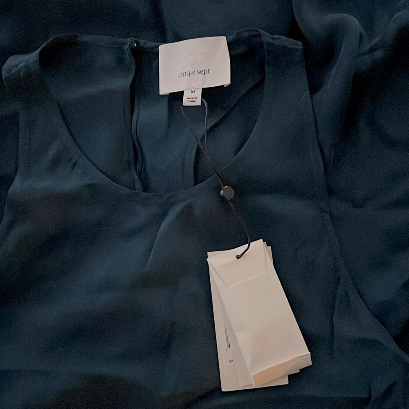 Cinq à Sept Dylan Asymmetric Peplum Top, Size M New w/Tag Retail $265 SOLD OUT!