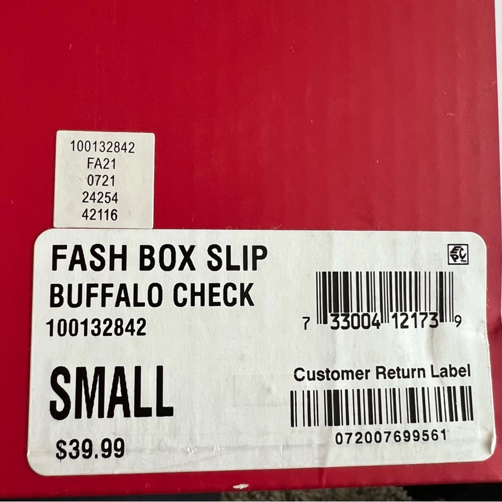 Charter Club Buffalo Check Slouch Boot Slippers S(5-6) Buffalo Check New in Box