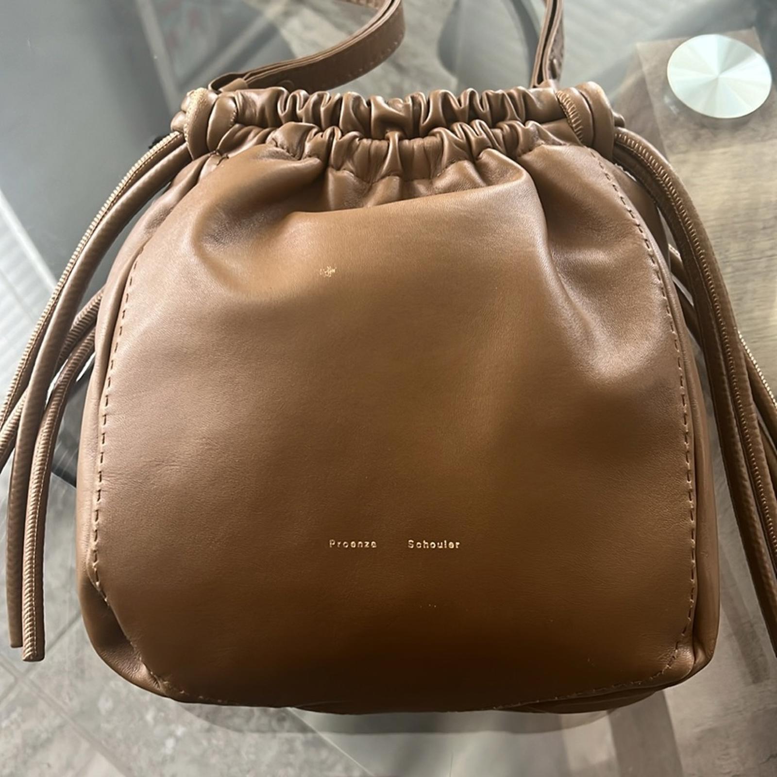 PROENZA SCHOULER Drawstring Pouch Crossbody Bag w/Tag +Dust Bag, EXCELLENT $1255