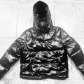 NEW Black Quilted Puffer Poll-over Jacket (Fits Size S/M)
