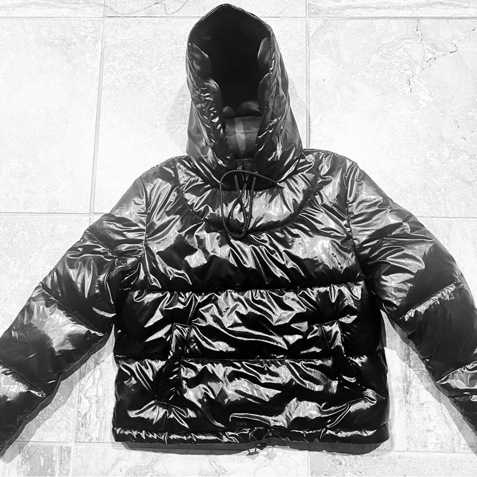 NEW Black Quilted Puffer Poll-over Jacket (Fits Size S/M)
