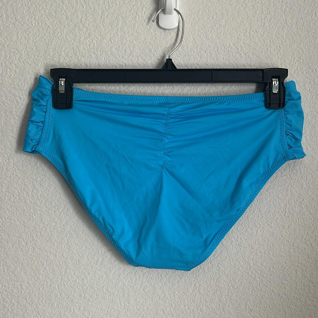 BECCA Etc Ruched Hipster Swimsuit Bottom in Blue, NWT, Size 0X (14-16)
