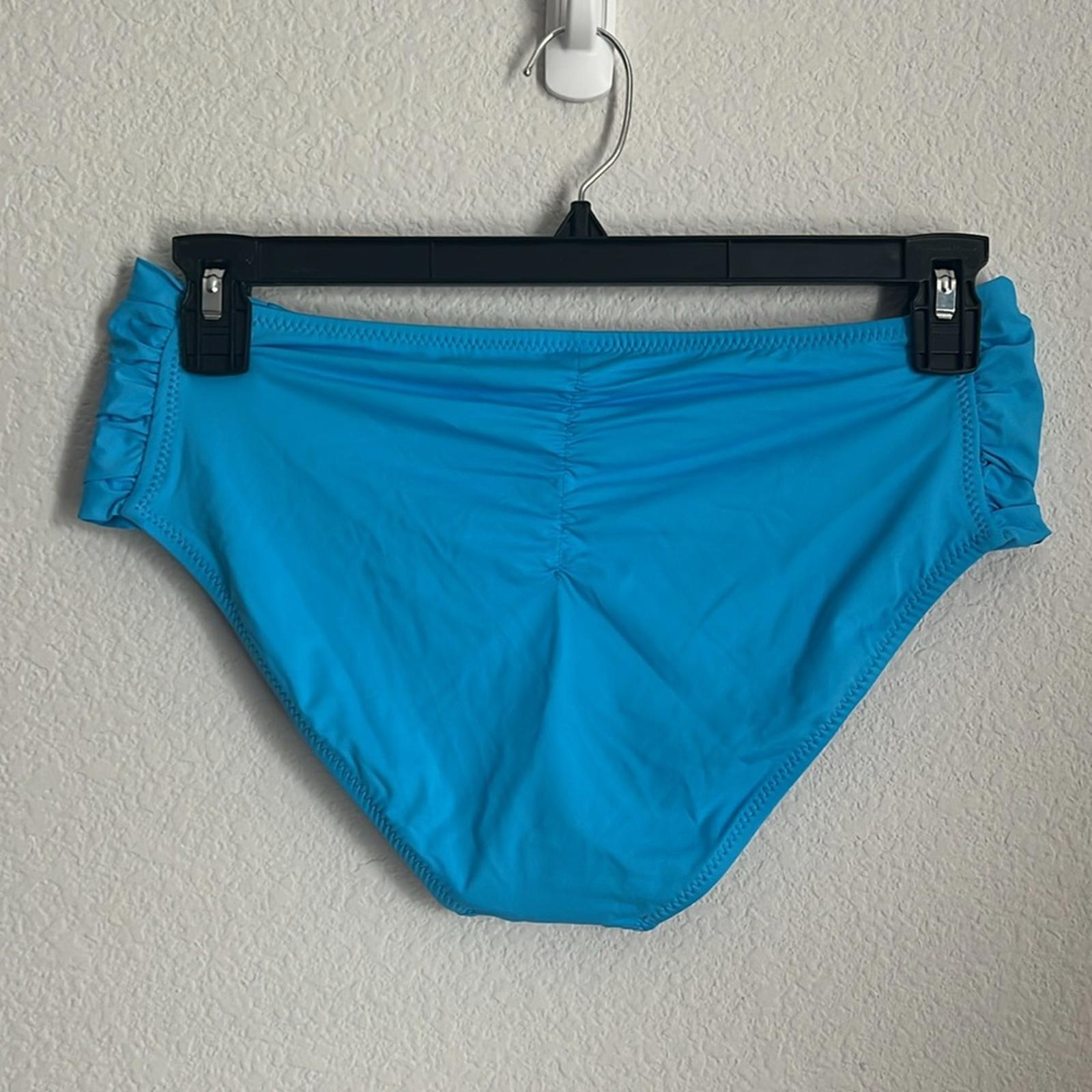BECCA Etc Ruched Hipster Swimsuit Bottom in Blue, NWT, Size 0X (14-16)