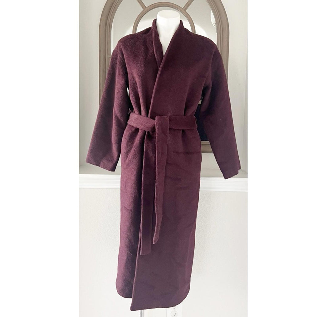 ASTR the Label Berkley Belted Coat in Wine, Size XS New w/Tag