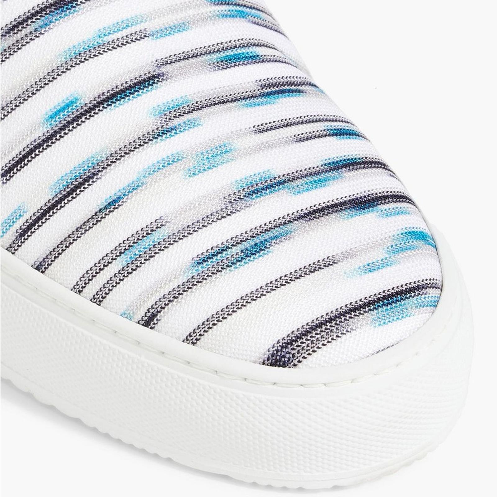 Missoni Space-Dyed Stretch-Knit Slip-On Sneakers, Size 43 NEW + DustBag $580