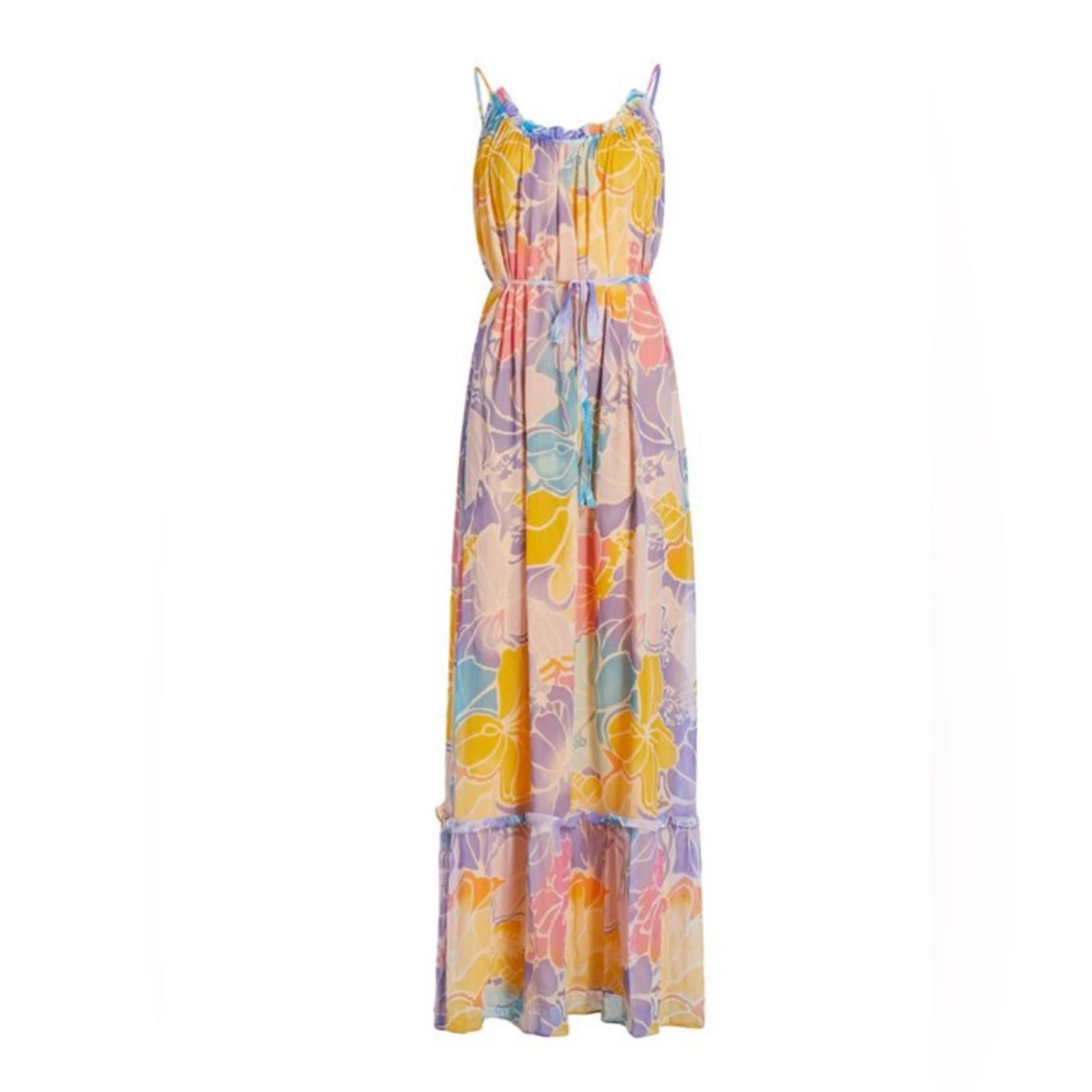 Ramy Brook Ivy Printed Silk Tiered Maxi Dress, Palav, Size XS New w/Tag $585