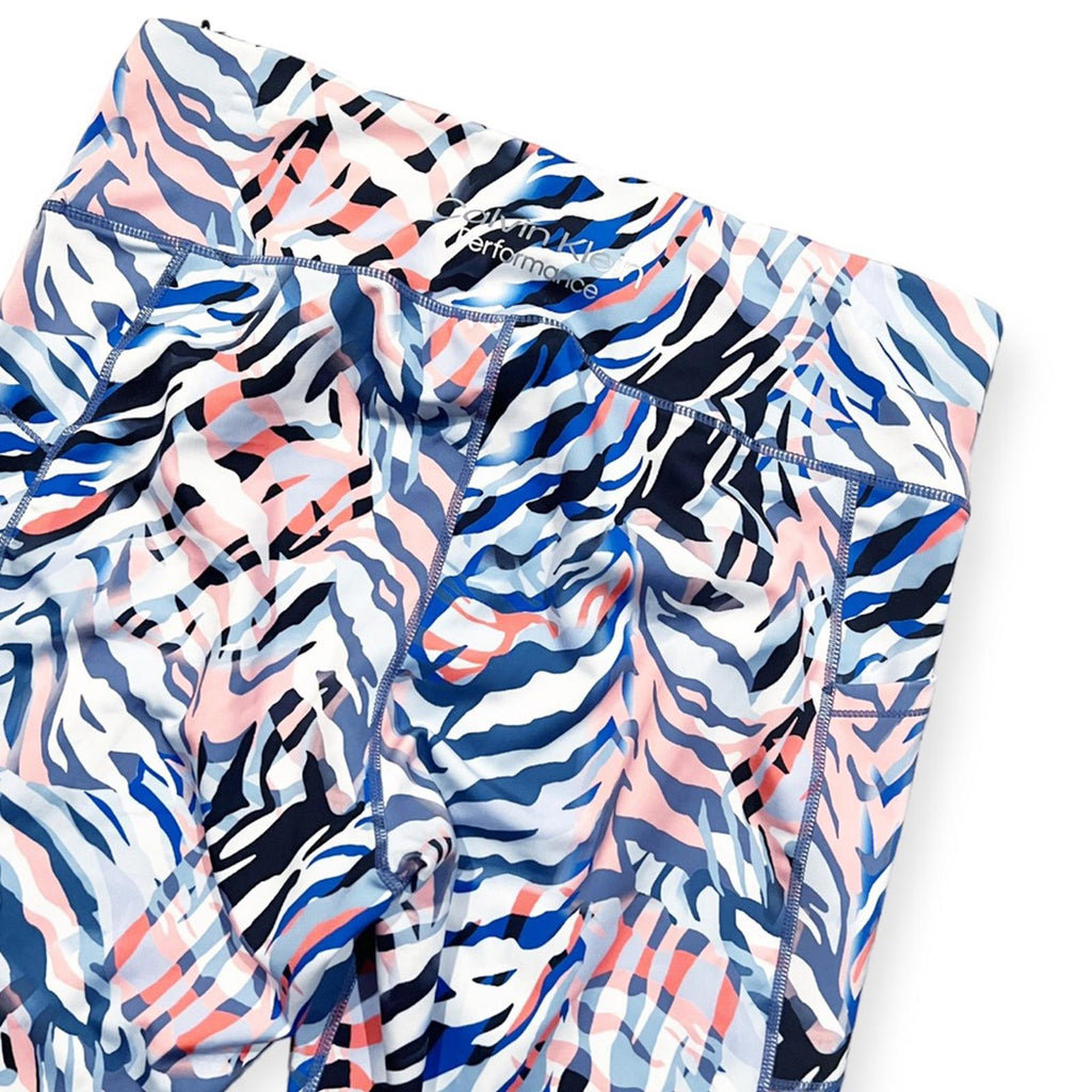 Calvin Klein Perf Printed High Waist 7/8 Leggings Plus Size 1X New w/Tag $69.50