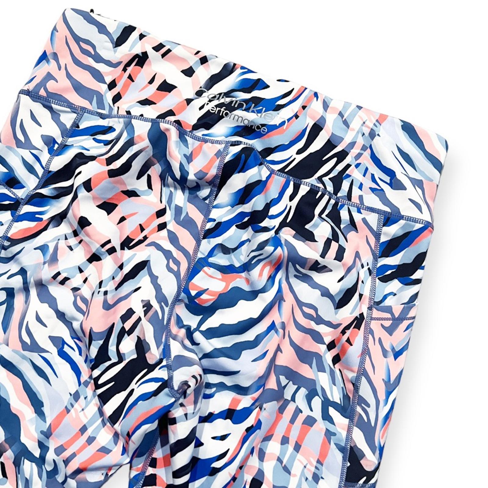 Calvin Klein Perf Printed High Waist 7/8 Leggings Plus Size 1X New w/Tag $69.50