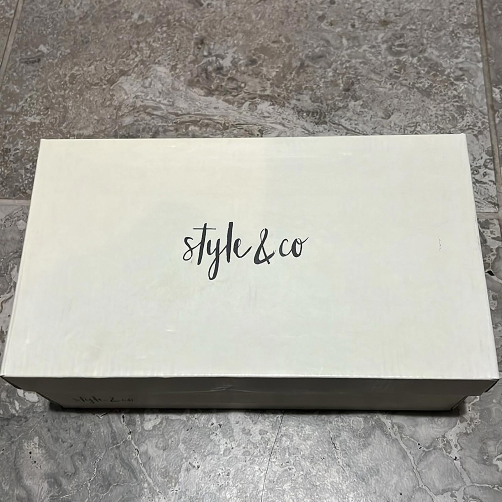 Style & Co Mulan Wedge Sandals in Taupe, Size 12 NEW in Box