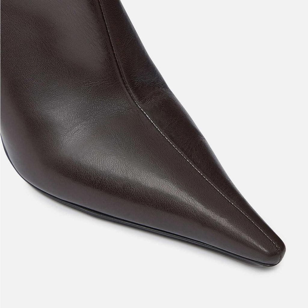 Stella McCartney Elsa Knee-High Heeled Boots in Coffee Brown, NWT, Size 38 $1350