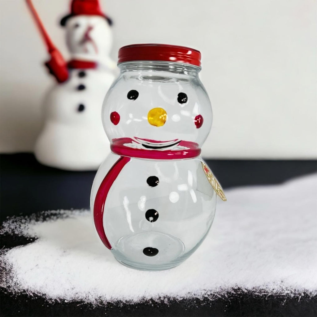 Sleigh Bell Bistro Winter Sweets Snowman Cookie Jar 4.2L (143.1 Oz.) New w/Tag